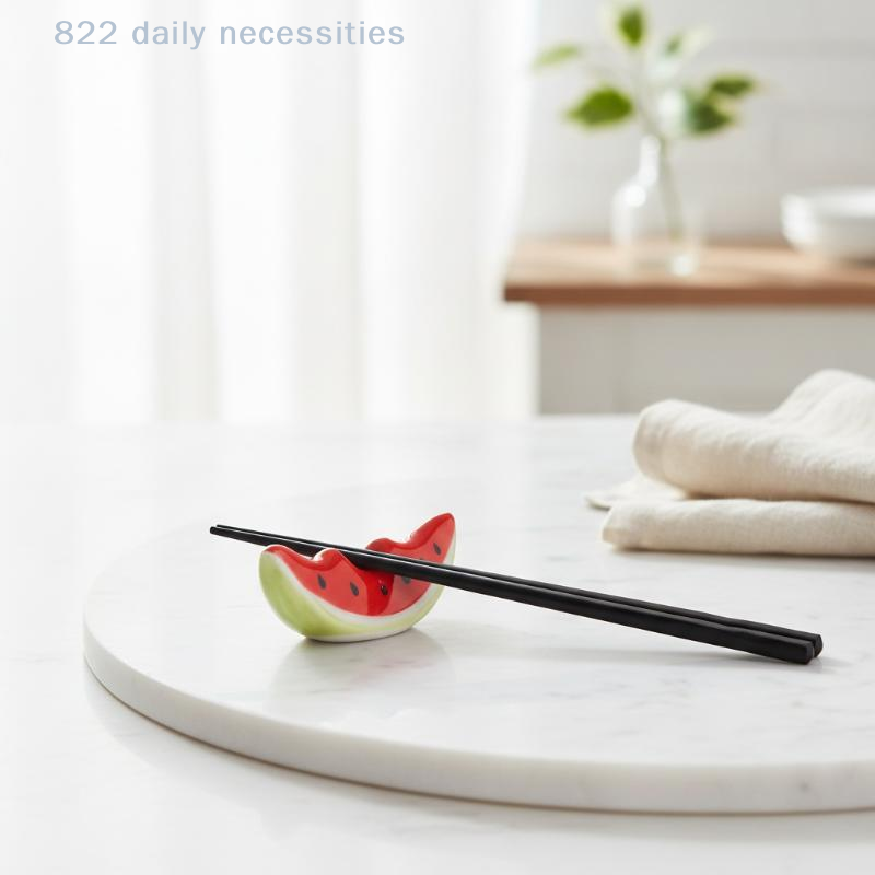 Chopstick Rest Ceramic - 식품 안전 수박 모양 세라믹 젓가락