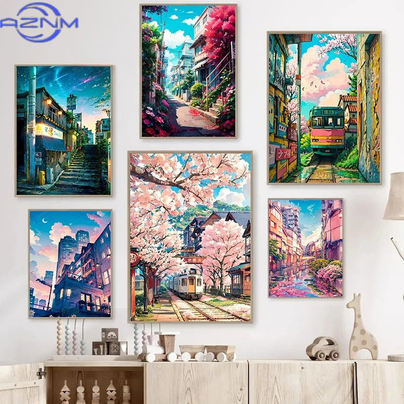 Japanese Lifestyle Home - AZNM 일본 거리 풍경 벚꽃 건축