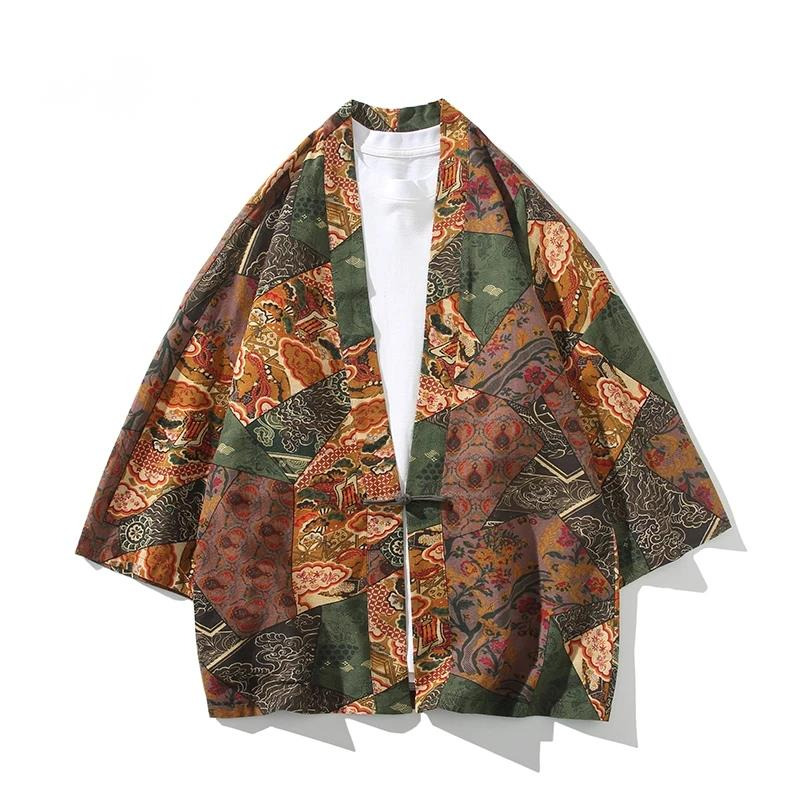 Kimono Yukata Cotton - 민족 스타일 프린트 유카타 남성 여성