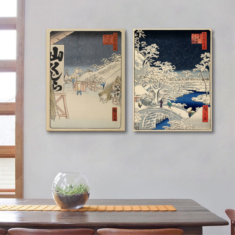 일본 전통 풍경 포스터 캔버스 아트 프린트, 일본 스타 - Japanese Lifestyle Home 리뷰 및 가격