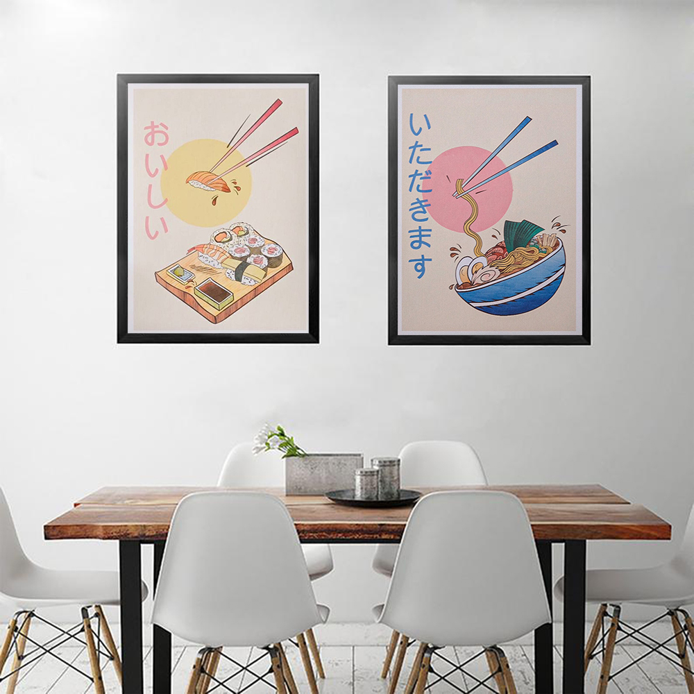 일본식 주방 음식 포스터 및 인쇄라면 스시 캔버스 회화 - Japanese Lifestyle Home 리뷰 및 가격