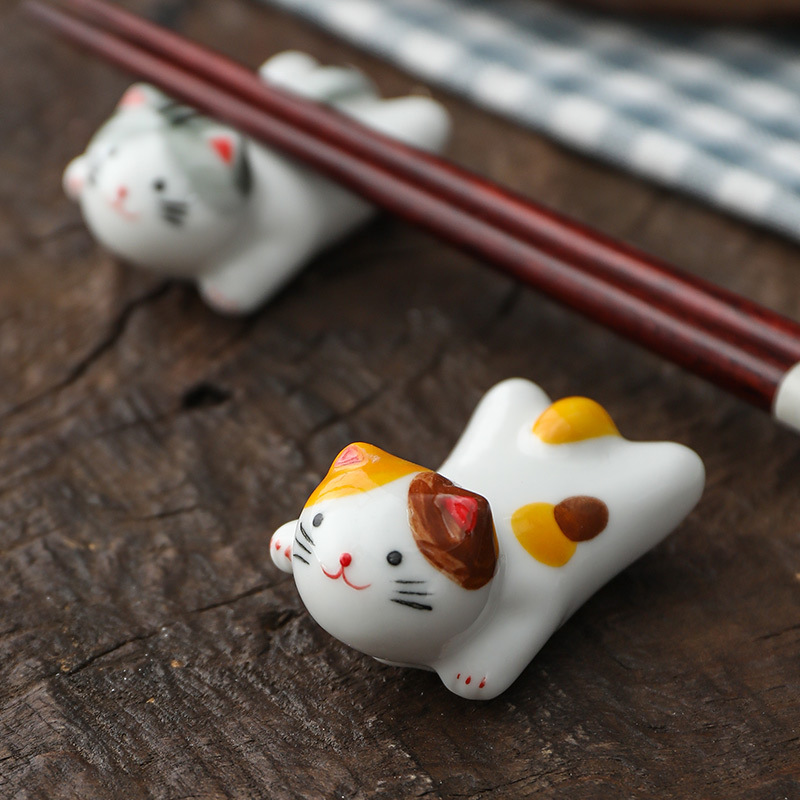 플라잉 캣 세라믹 젓가락 받침대 일본식 귀여운 행운의  - Chopstick Rest Ceramic 리뷰 및 가격