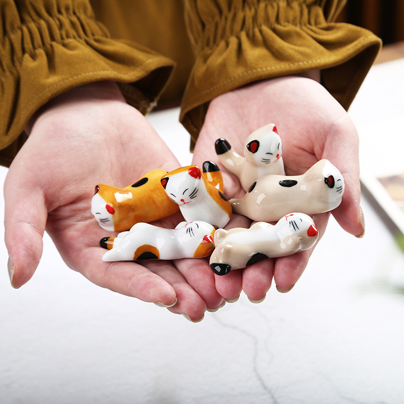 5 개/대 젓가락 나머지 젓가락 베개 귀여운 고양이 젓 - Chopstick Rest Ceramic 리뷰 및 가격