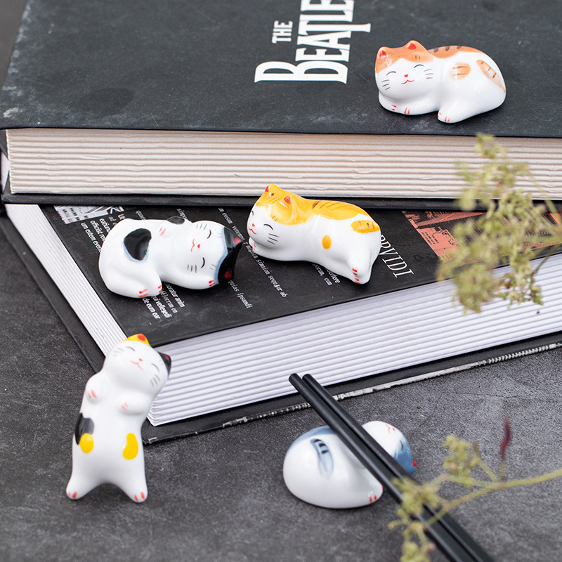 5 개/대 젓가락 나머지 젓가락 베개 귀여운 고양이 젓 - Chopstick Rest Ceramic 리뷰 및 가격