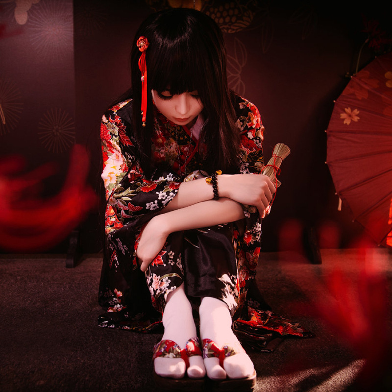 Anime Jigoku Shoujo 코스프레 Enma  - Kimono Yukata Cotton 리뷰 및 가격