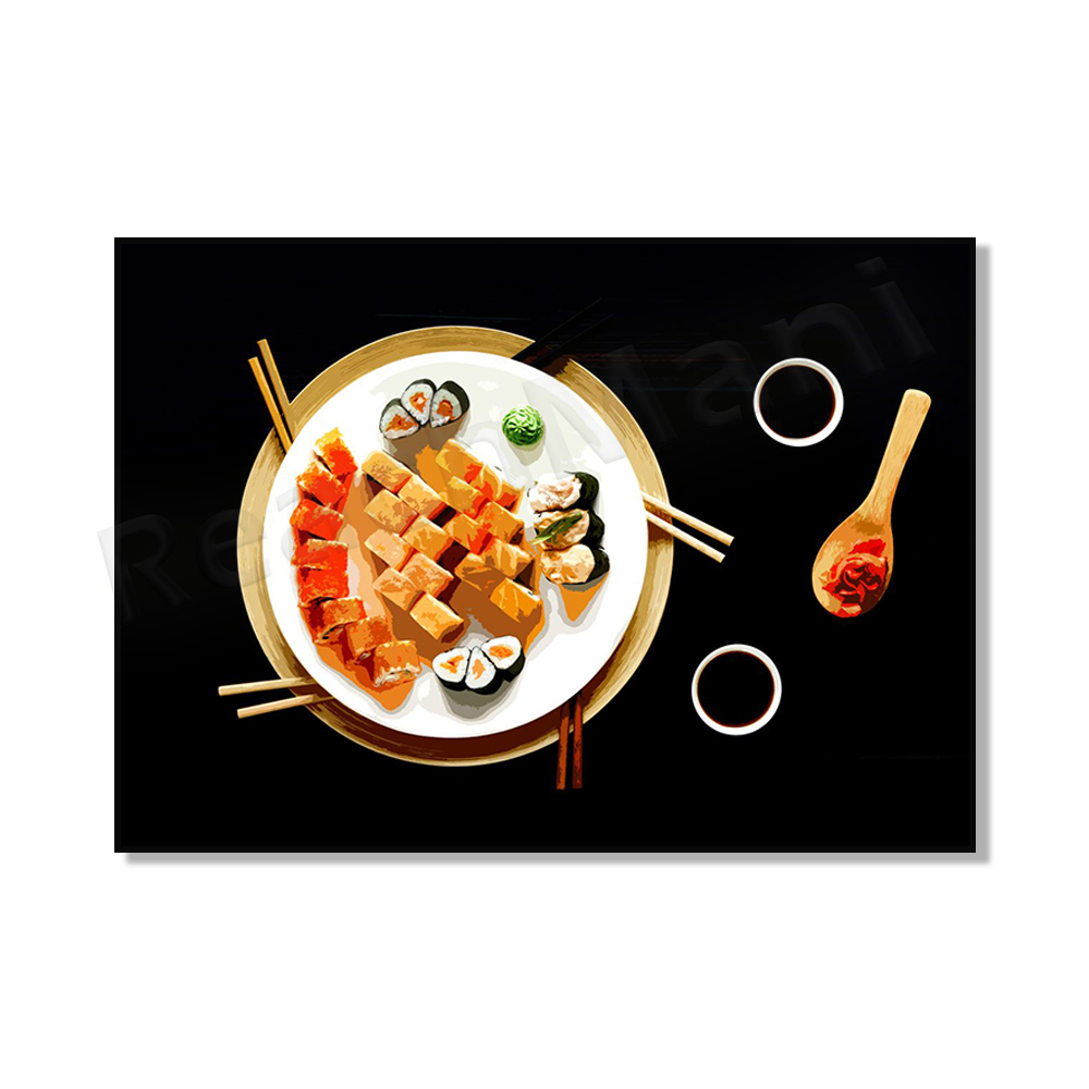 일본식 벽 장식 그림 벽 예술 스시 사진 신선한 음식  - Japanese Lifestyle Food 리뷰 및 가격