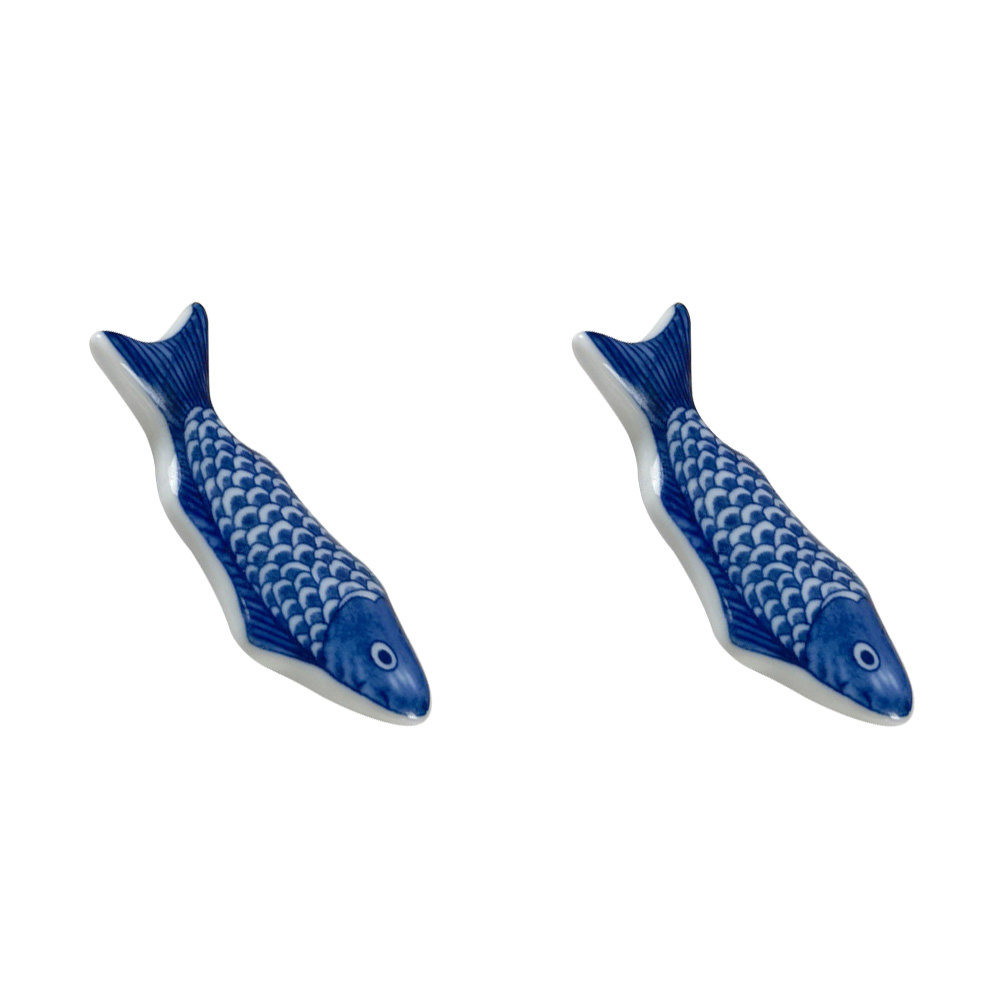 2개입 파란색과 흰색 물고기 모양 세라믹 젓가락 받침대 - Chopstick Rest Ceramic 리뷰 및 가격