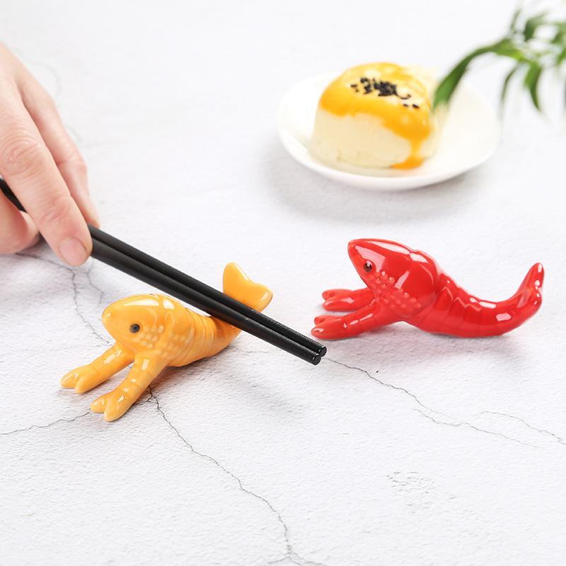 -귀엽고 생생한 세라믹 가재 젓가락 받침대, 부드럽고  - Chopstick Rest Ceramic 리뷰 및 가격