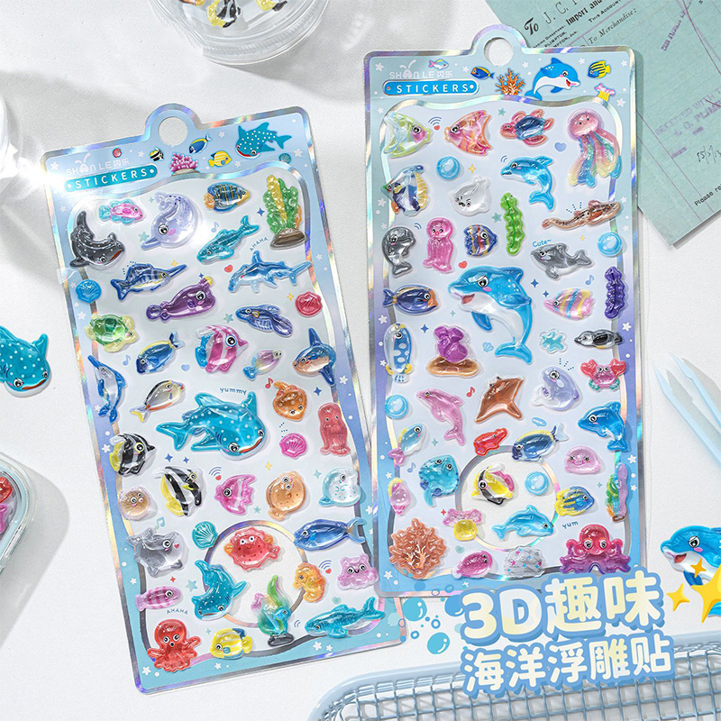 일본식 만화 해양 생물 3D 릴리프 크리스탈 스티커 귀 - Japanese Lifestyle Products 리뷰 및 가격