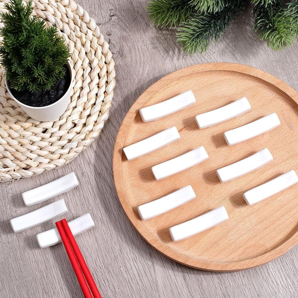 12Pcs 젓가락 나머지 흰색 일본 도자기 젓가락 홀더 - Chopstick Rest Ceramic 리뷰 및 가격