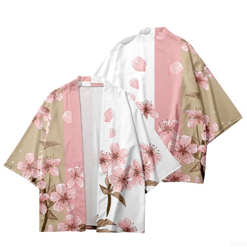 여름 여성 꽃 프린트 기모노 남성 패션 비치 하와이 셔 - Kimono Yukata Cotton 리뷰 및 가격